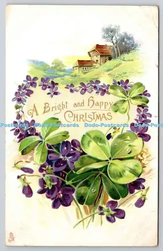 R771051 A Bright and Happy Christmas Raphael Tuck and Sons Greeting Series No 69