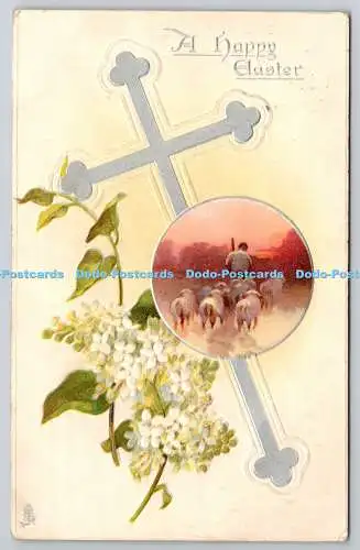 R772410 A Frohe Ostern Lämmer Blumen Stecken Ostern Serie Nr E 109 1908