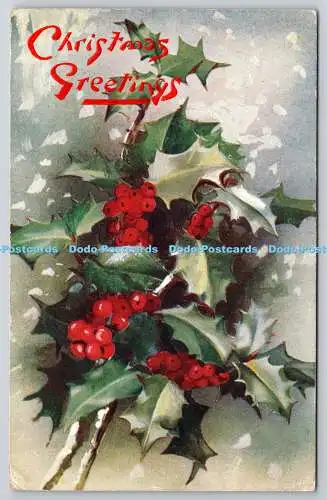 R771195 Weihnachtsgrüße Raphael Tuck und Söhne Oilette Postkarte C 1051