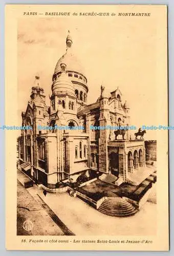 R772458 Paris Basilique du Sacrec Coeur de Montmartre Facade et Cote Ouest Les S