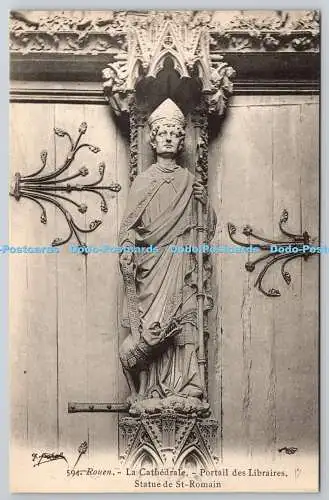 R771278 Rouen La Cathedrale Portrait des Libraires Statue de St Romain