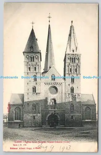 R771284 Gand Eglise Saint Jacques Fassade Romane 1100 Albert Sugg Serie 1 N 178 1