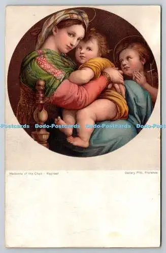 R772544 Florence Gallery Pitti Madonna of the Chair Raphael Misch and Stock Worl