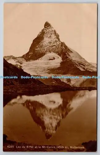 R772581 Matterhorn Lac Du Riffel et le Mt Cervin Phototypie