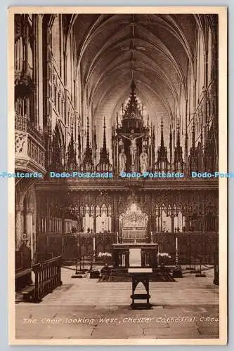 R771355 Chester Cathedral The Choir Looking West Walter Scott