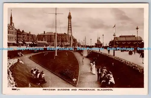 R772607 Blackpool Princess Gardens and Promenade A and S Claremont Serie RP