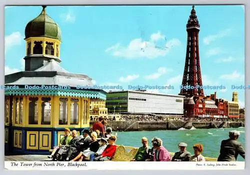 R772620 Blackpool Der Turm vom North Pier John Hinde E Ludwig PM Fylde Coast L