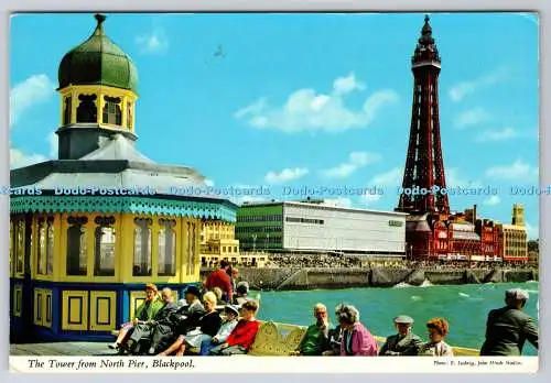 R772622 Blackpool The Tower From North Pier John Hinde E Ludwig 1978