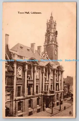 R771413 Colchester Town Hall Raphael Tuck and Sons Art Sepia No 2050