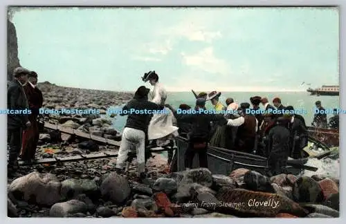 R772654 Clovelly Landung von Steamer Gale and Polden The Wellington Series