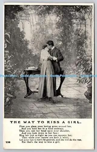 R771429 The Way to Kiss a Girl H G L Living Bilderserie 1905