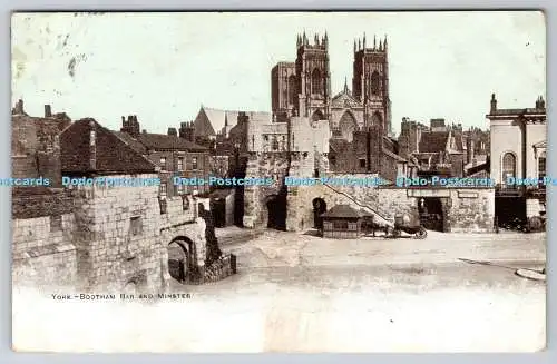 R772681 York Bootham Bar and Minster Dainty Series 1904