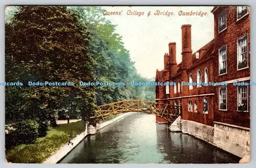 R772690 Cambridge Queen College and Bridge 1910