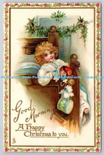 R771469 Good Morning A Happy Christmas to You Raphael Tuck and Sons Christmas Se