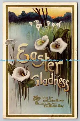 R771472 Easter Gladness Raphael Tuck and Sons Gem Glosso Easter Series No E 1037