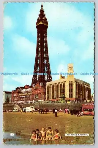 R771475 Blackpool The Tower Bamforth and Co Ltd Color Gloss View Series 1966