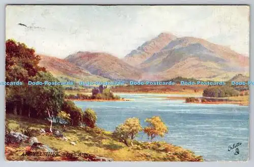 R772710 Argyllshire Loch Awe Bonnie Scotland Tuck Oilette 7345 A und C schwarz