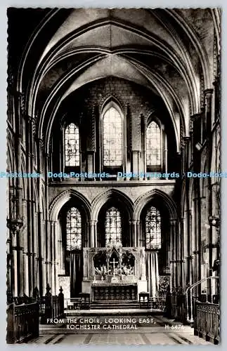 R771501 Rochester Cathedral From the Choir Looking East Valentine RP