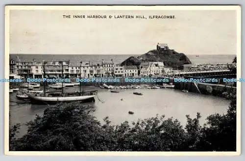 R772739 Ilfracombe The Inner Harbour and Lantern Hill E T W Dennis