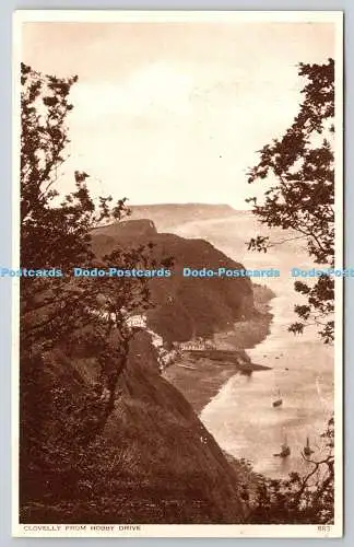 R771542 Clovelly von Hobby Drive Photochrom London Tunbridge Wells