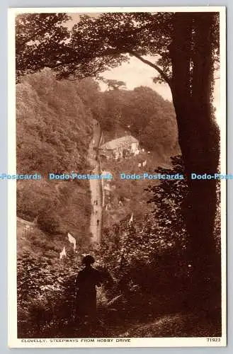 R771547 Clovelly Steepways von Hobby Drive Photochrom London Tunbridge Wells