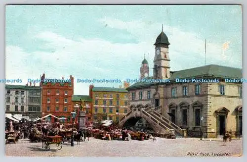 R772844 Leicester Marktplatz 1908