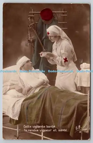 R771622 Cette Vigilante Bonte Nurse and Man De la Carte Postale