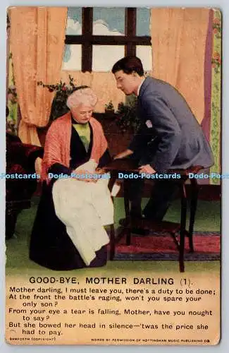 R771625 Good Bye Mother Darling Bamforth Holmfirth England New York Serie Nr 48