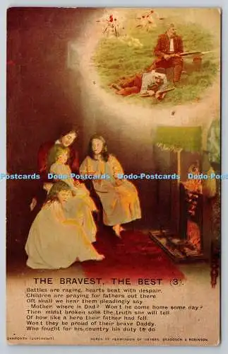 R771638 The Bravest The Best Bamforth Holmfirth England New York Serie Nr 4789