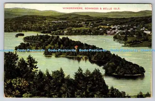 R772905 Windermere Bowness and Belle Isle G D and D London The Star Series 1908