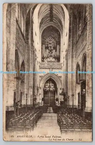 R771703 Abbeville Eglise Saint Vulfran La Nef Vue du Choeur LL 15 Levy Fils