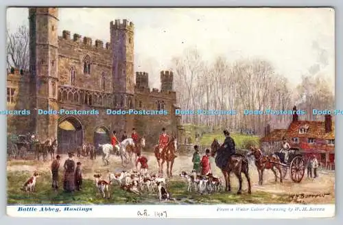 R772939 Hastings Battle Abbey The Water Colour Postcard W H Borrow