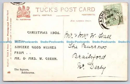 R771806 A Joyous Christmas Woman and Child Tuck PM Ashbourne RP