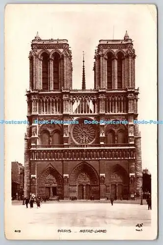 R773041 Paris Notre Dame A Noyer Postkarte