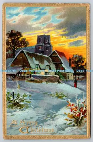 R771846 A Merry Christmas The Village Winter Time Tuck Wonderful White Winter Se