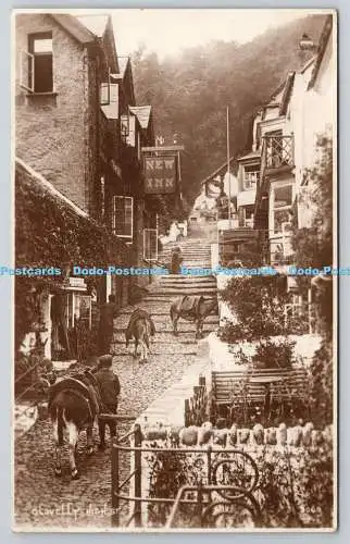 R773065 Clovelly High St The Photochrom Tunbridge Wells RP PM Lynton Devon 1926