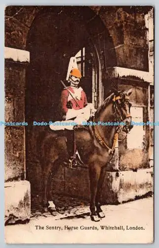 R771857 London Whitehall The Sentry Horse Guards Samuels