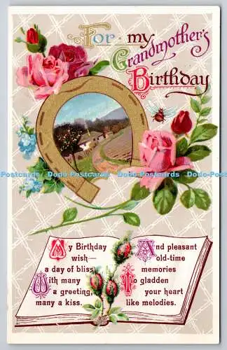 R771858 For My Grandmother Birthday Book Roses Valentine Series