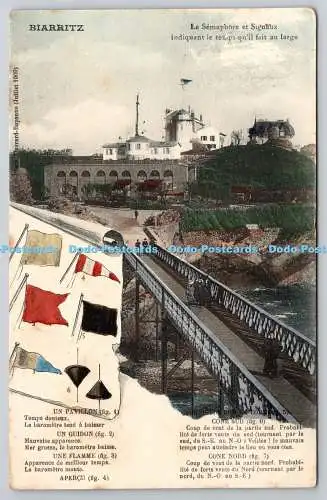 R771863 Biarritz Le Semaphore et Signaux Ouvrard Bayonne 1911