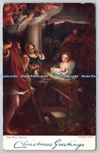 R771868 The Holy Night Tuck Oilette C 286 Correggio Pinx