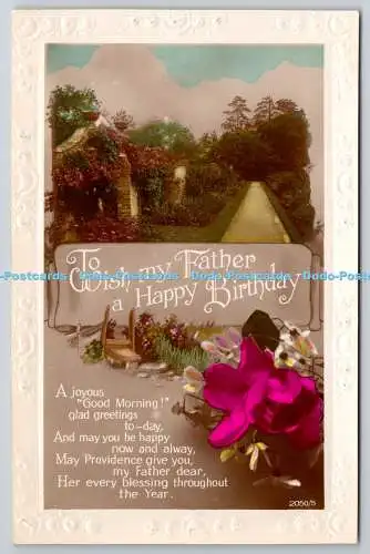 R773114 Wish My Father a Happy Birthday Blumen Garten RP