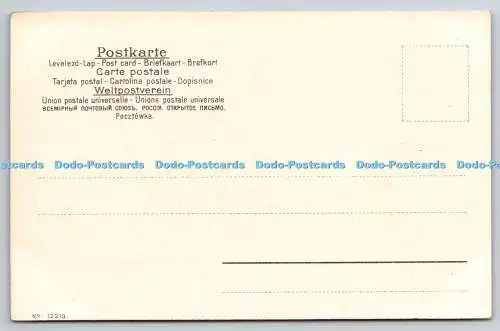 R771900 Frau in langem Kleid Postkarte