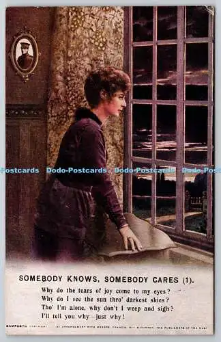 R771917 Somebody Knows Somebody Cares Bamforth Holmfirth England Songs Series No