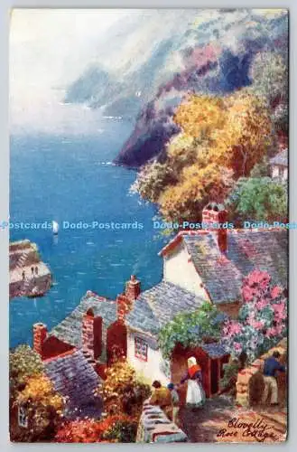 R771932 Clovelly Rose Cottage Tuck Oilette Serie II 7464 HB Wimbush PM Ilfraco