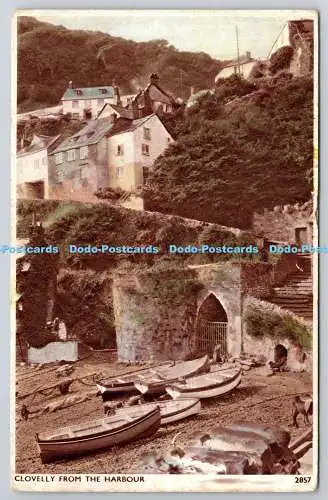 R771933 Clovelly aus dem Hafen E A Sweetman Tunbridge Wells Solograph Serie