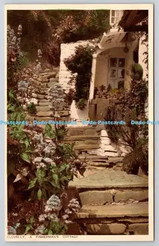 R771935 Clovelly A Fisherman Cottage Photochrom London Tunbridge Wells