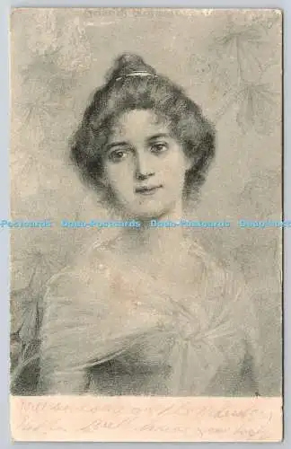 R773166 Mädchenportrait H W B PM Bristol 1903