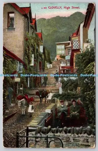 R771946 Clovelly High Street The Pictorial Stationery London Pictorchrom PM Ilfr