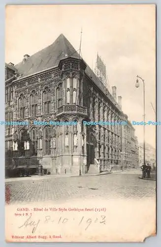 R771956 Gand Hotel de Ville Style Gothique Fleuri Albert Sugg Excelsior