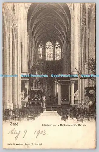 R771958 Gand Interieur de la Cathedrale St Bavon Nels Bruxelles Serie 33 No 58